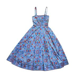 Hill House Margot Dress Swedish Floral Blue Multi